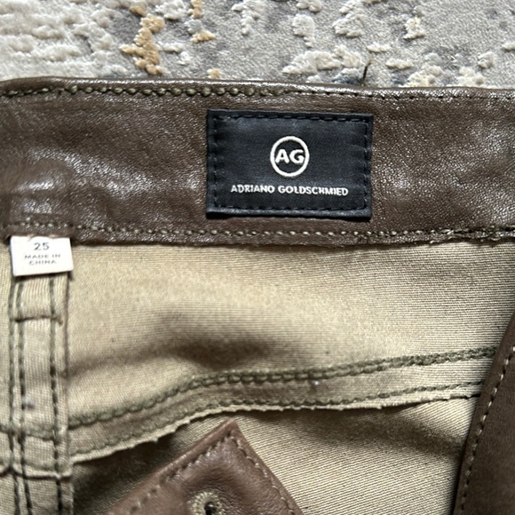 The Farrah Skinny lamb leather AG jeans - Picture 2 of 5